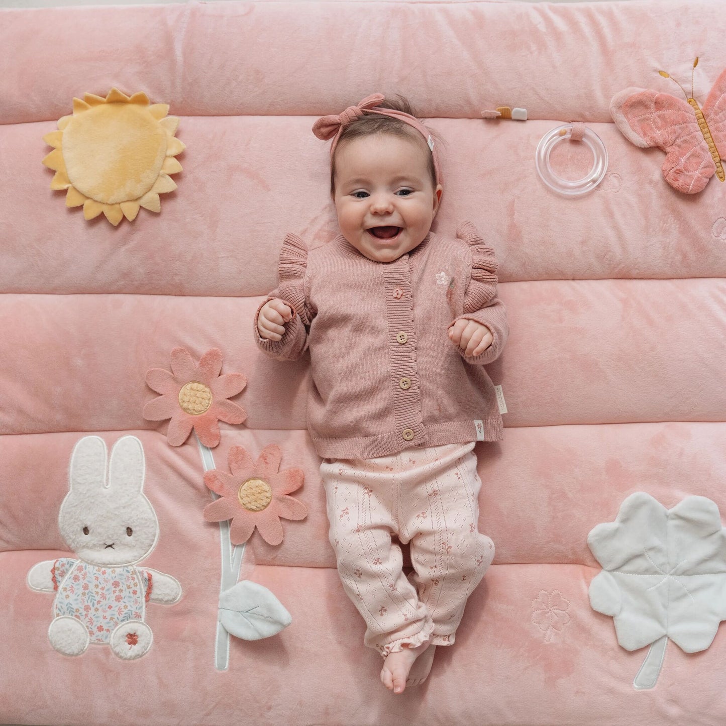 Miffy x Little Dutch Playpen mat - Lucky Blossom