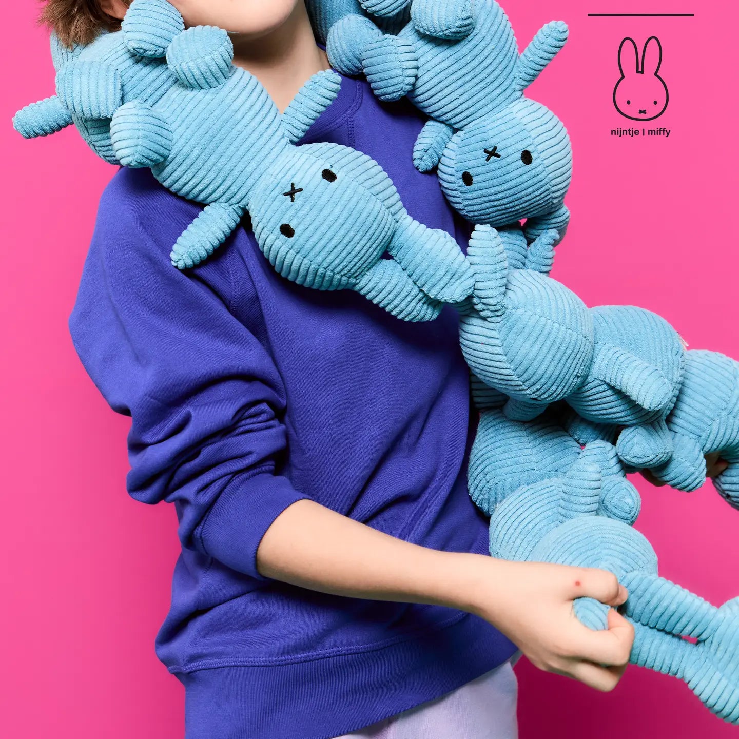 Miffy Corduroy Eco Aviator Blue 23cm