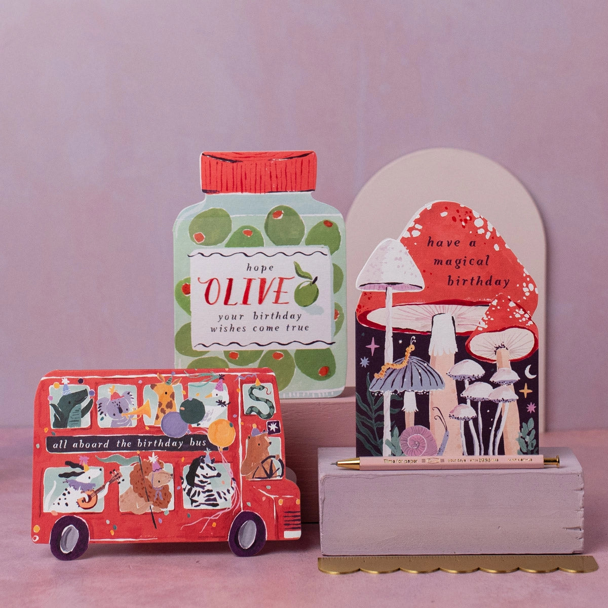 Sister Paper Co. Children's Party Bus Birthday Card