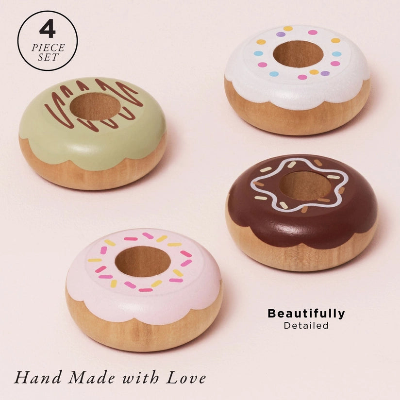 Le Toy Van Wooden Doughnuts Play Food Set