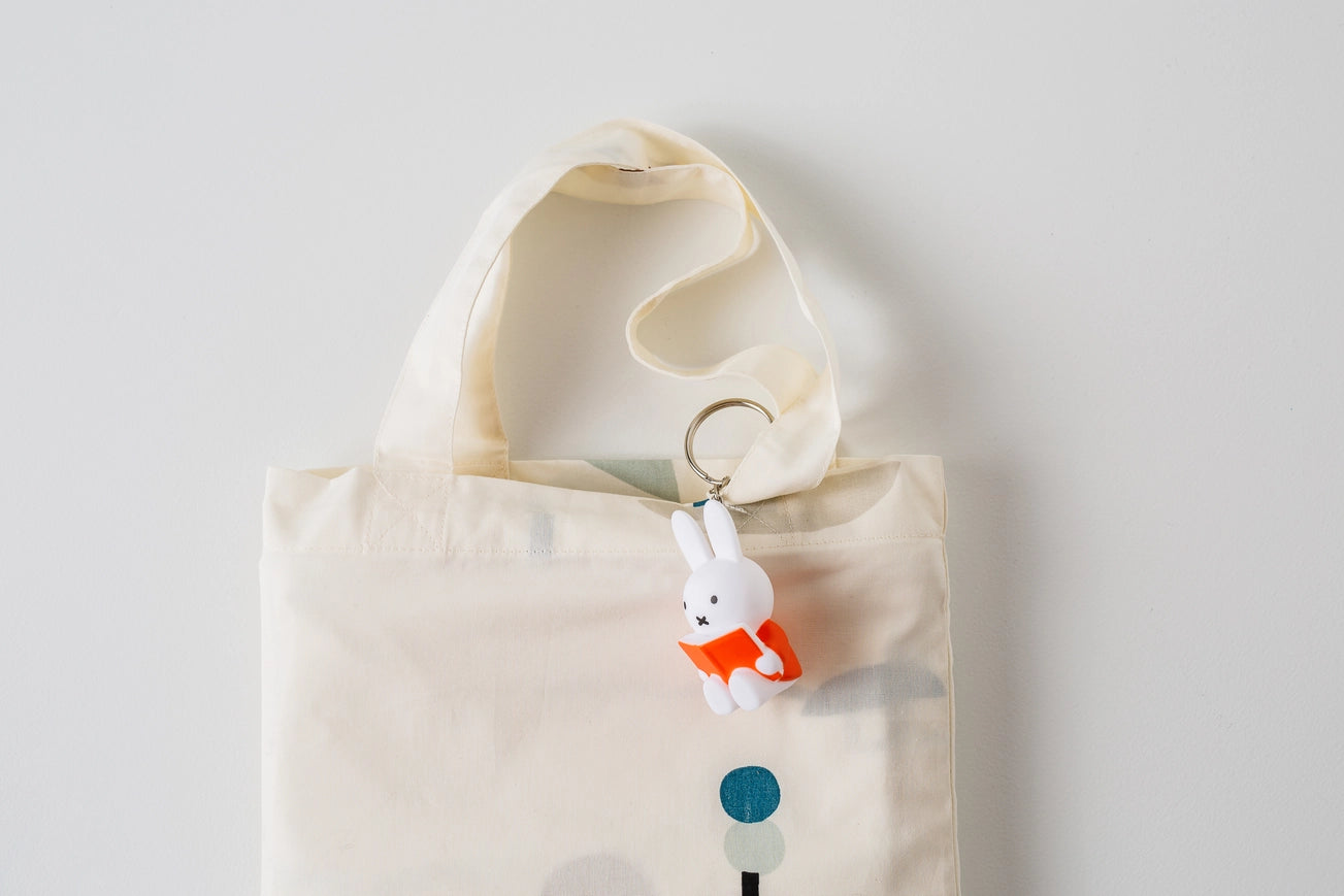 Miffy With Book Keyring- Red 6cm