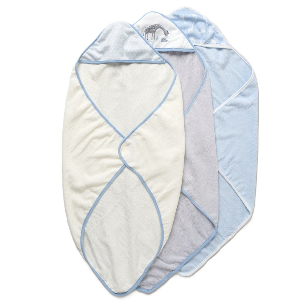 Snuggle Tots Baby Giraffe 6 Piece Hooded Towels & Washcloths Bath Time Set