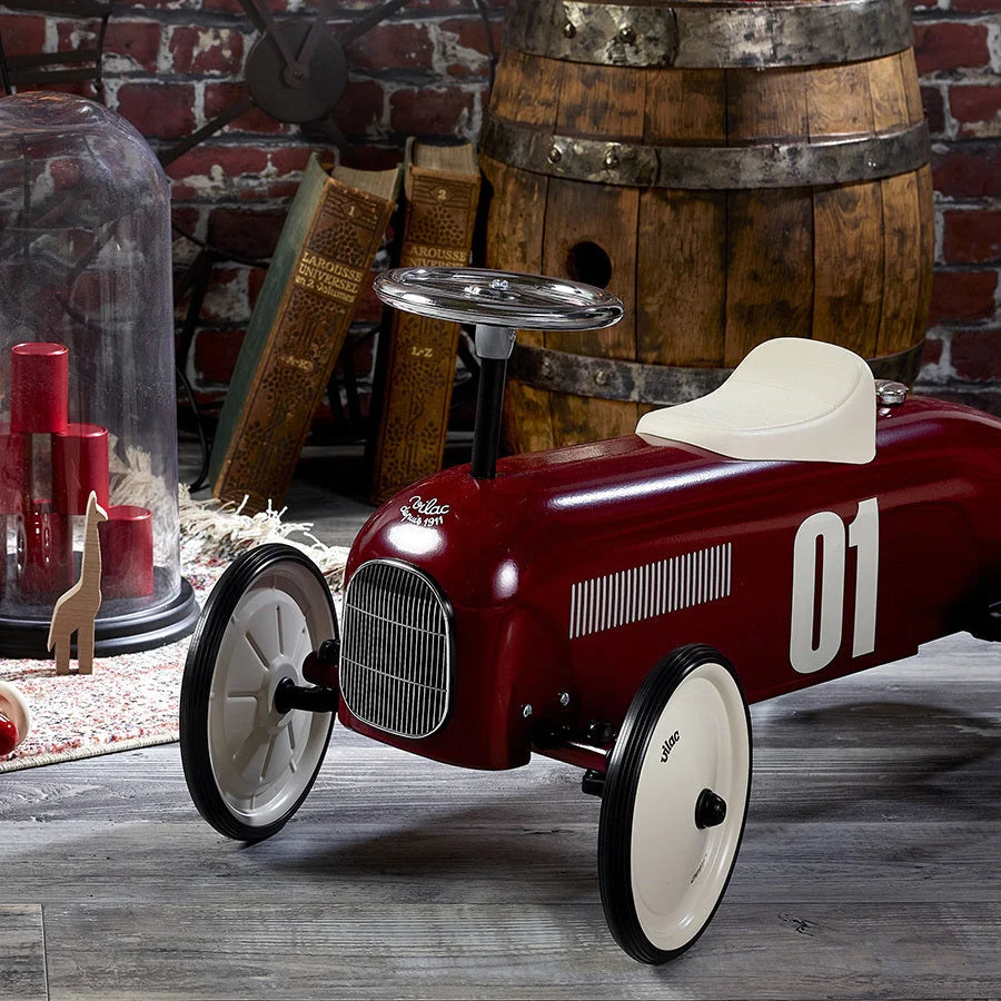 Vilac Vintage Ride-On Car Burgandy