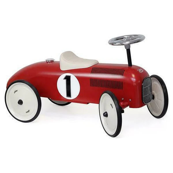 Vilac Vintage Ride-On Car Red & Cream