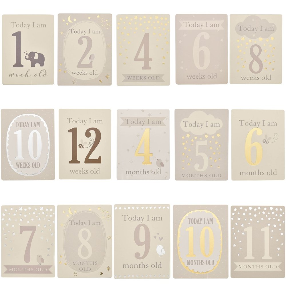 Bambino Little Star Baby Milestone Cards (30 cards)