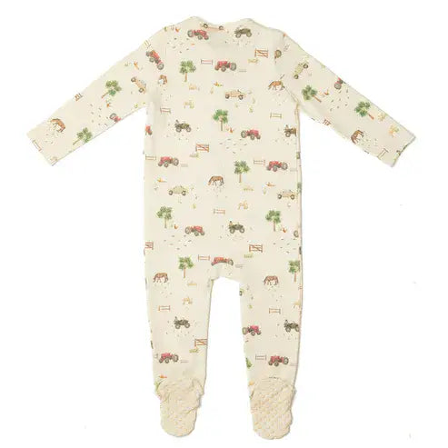 Eleanor Charles On the Farm Organic Cotton Sleepsuit
