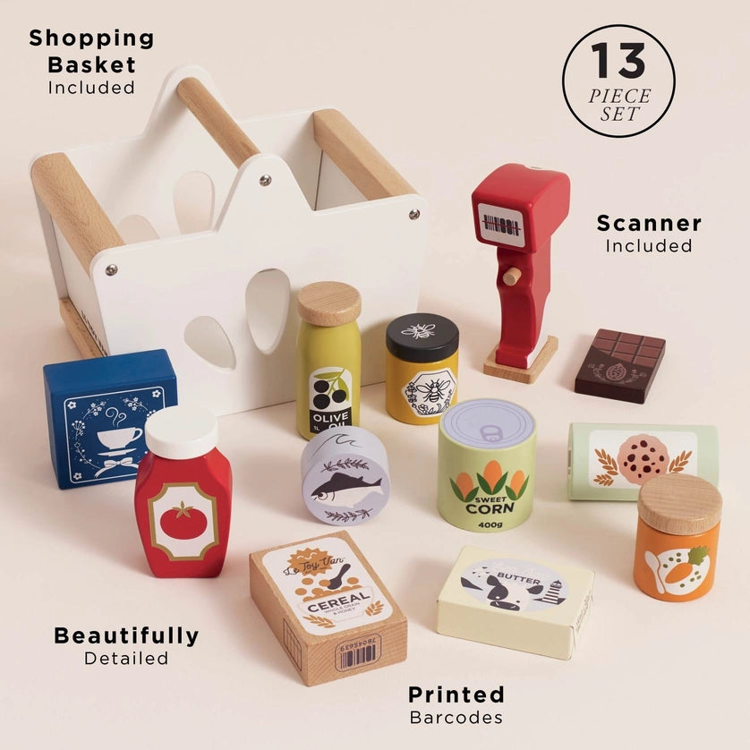 Le Toy Van Wooden Groceries Set & Scanner