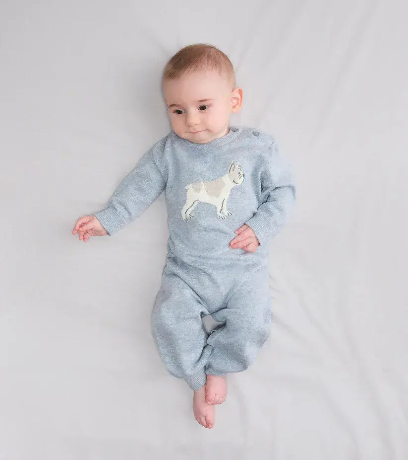 Hatley Little Bulldog Sweater Romper
