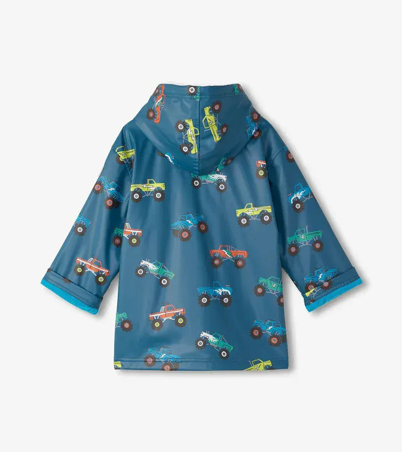Hatley Monster Trucks Zip- Up Raincoat