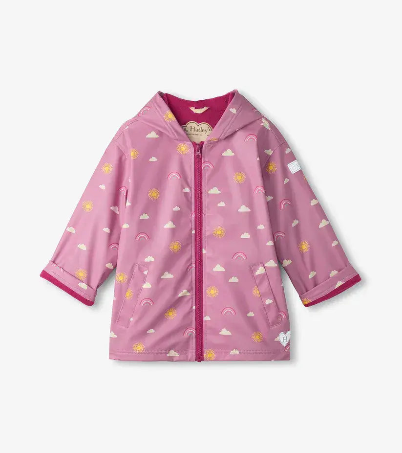 Hatley Sun Charms Zip-Up Rain Jacket