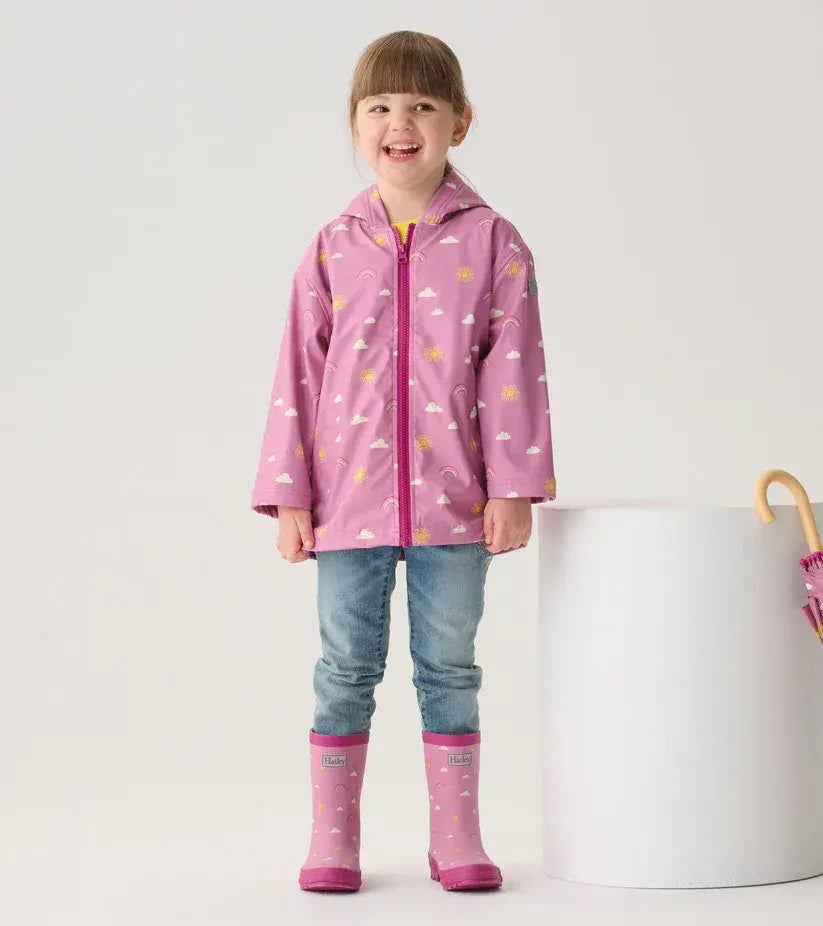 Hatley Sun Charms Zip-Up Rain Jacket