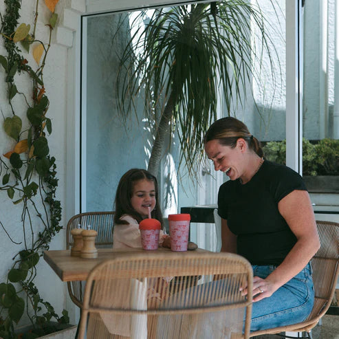 Chino Club Bows Mini Smoothie Cup with Lid & Straw