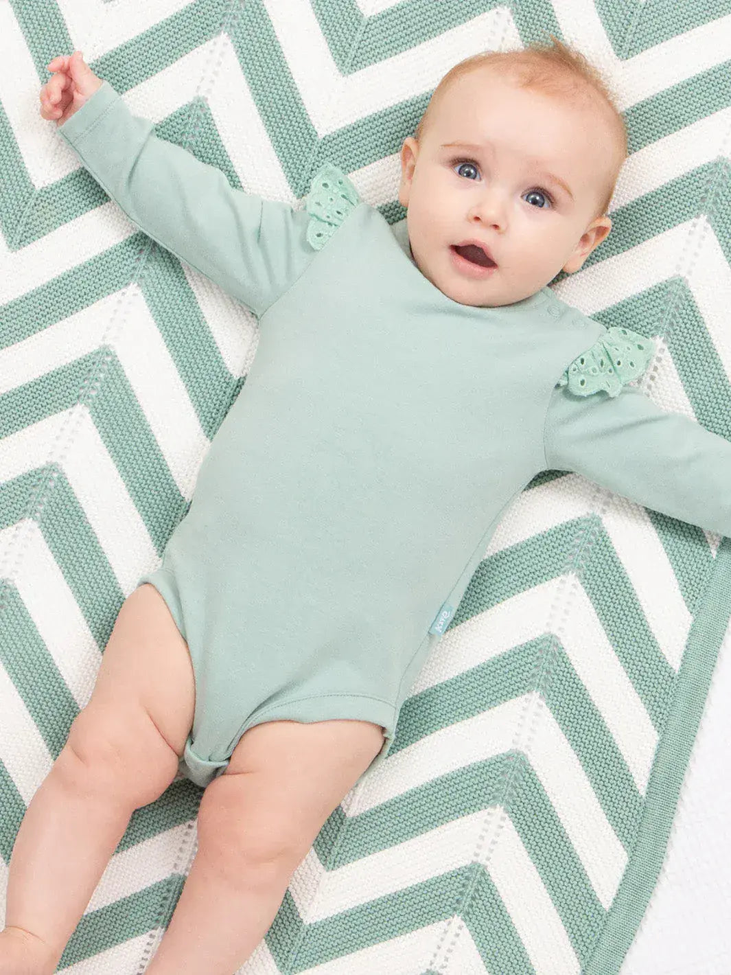 Kite Broderie Bodysuit Soft Spruce