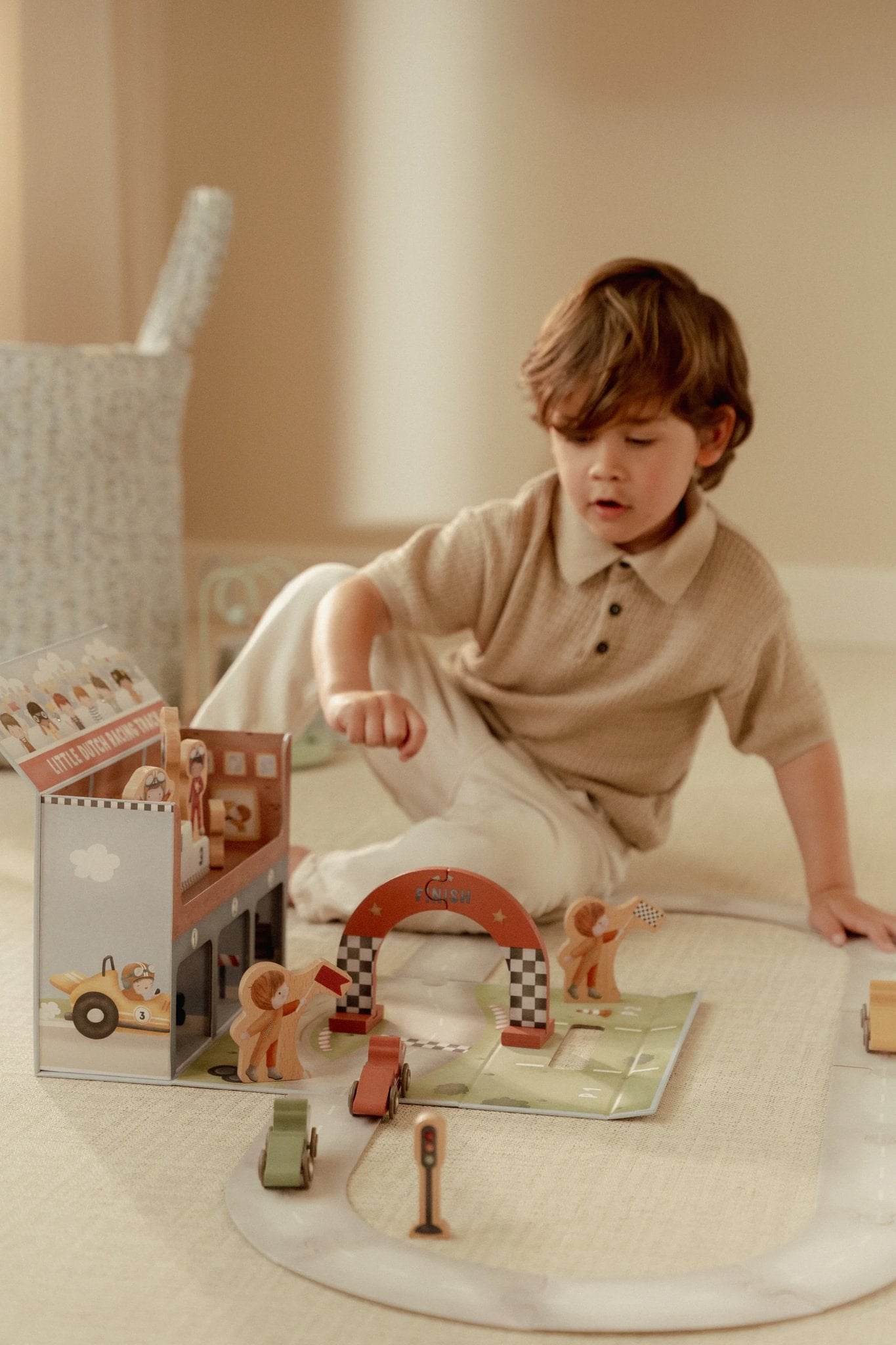 Little Dutch Playcase Race Track & Accessories