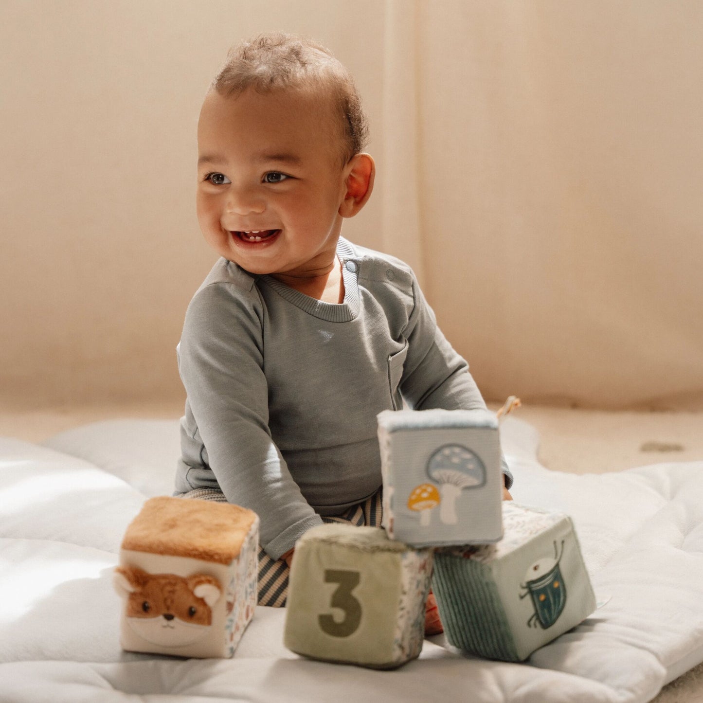 Little Dutch 4 Soft Blocks- Forest Friends