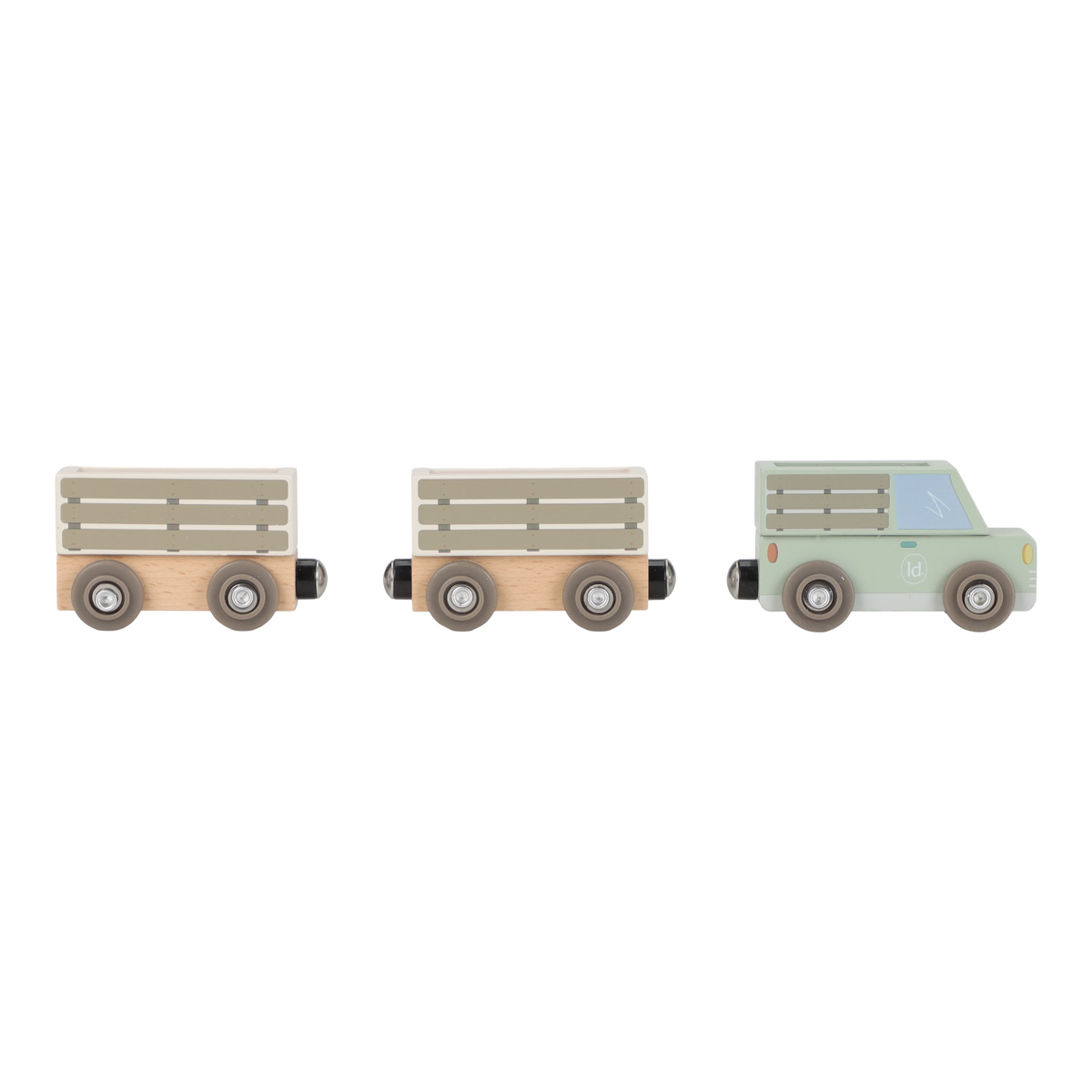 Little Dutch Wooden Train Set- Safari Friends