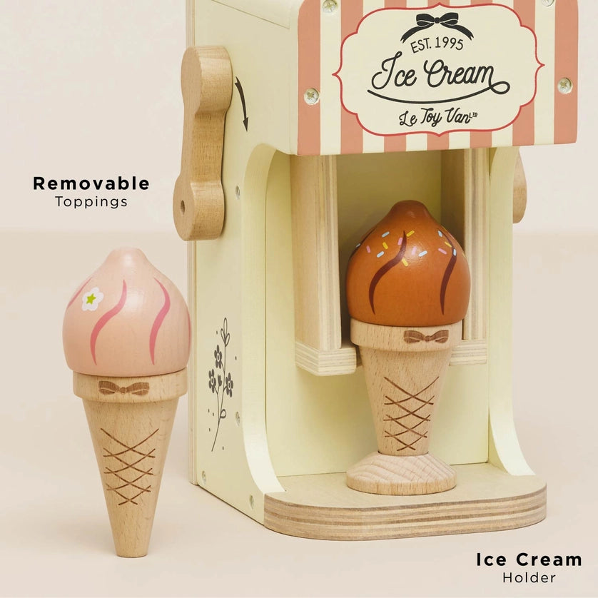 Le Toy Van Wooden Ice Cream Machine & Play Food Cones