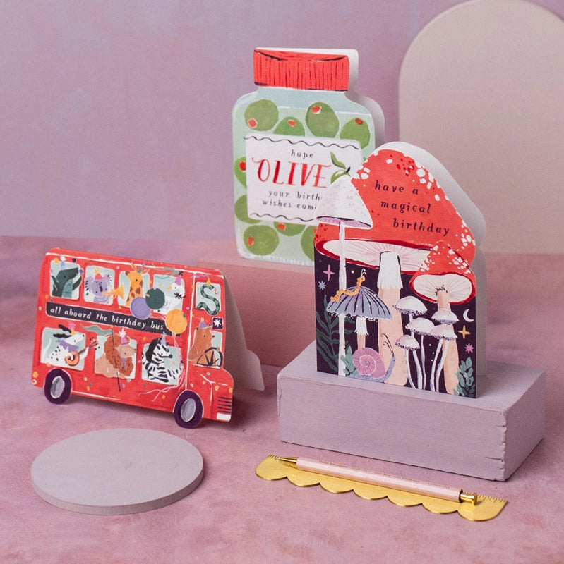 Sister Paper Co. Children's Party Bus Birthday Card