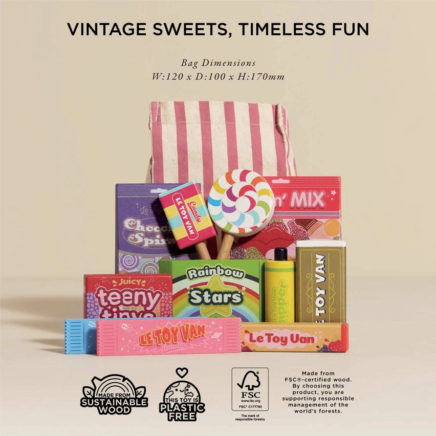 Le Toy Van Retro Sweets & Candy Roleplay Set