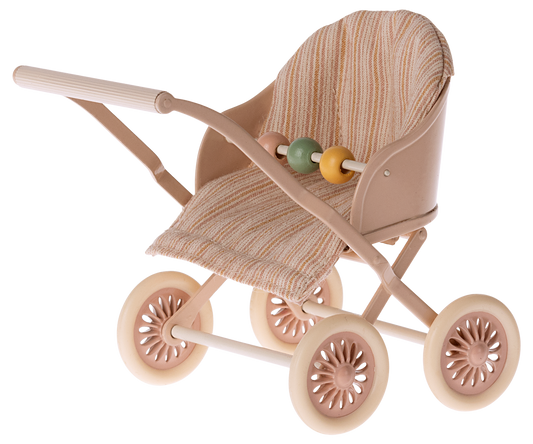 Maileg Baby Mouse Stroller - Rose