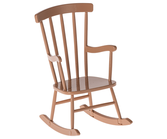 Maileg Mouse Rocking chair - Dark powder
