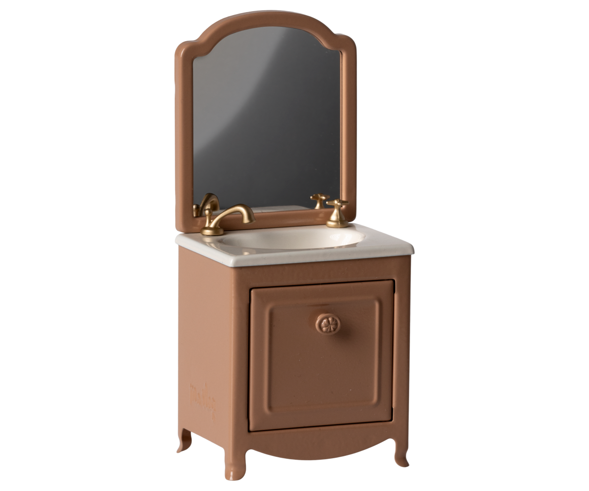 Maileg Mouse Sink Dresser- Dark Powder