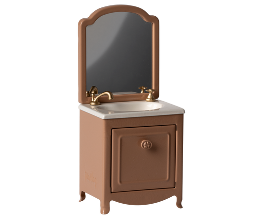 Maileg Mouse Sink Dresser- Dark Powder