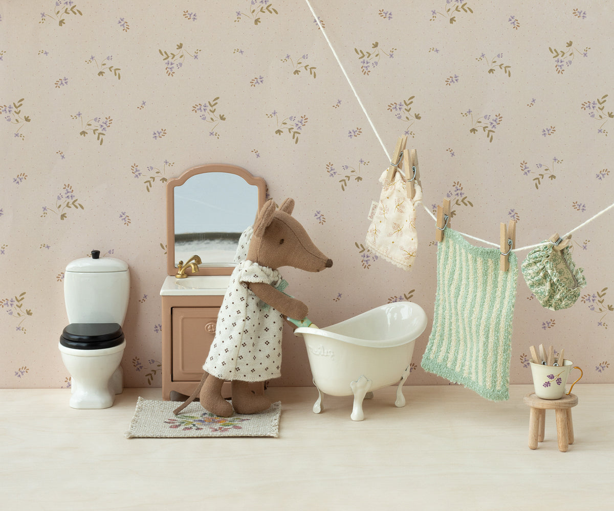 Maileg Mouse Sink Dresser- Dark Powder