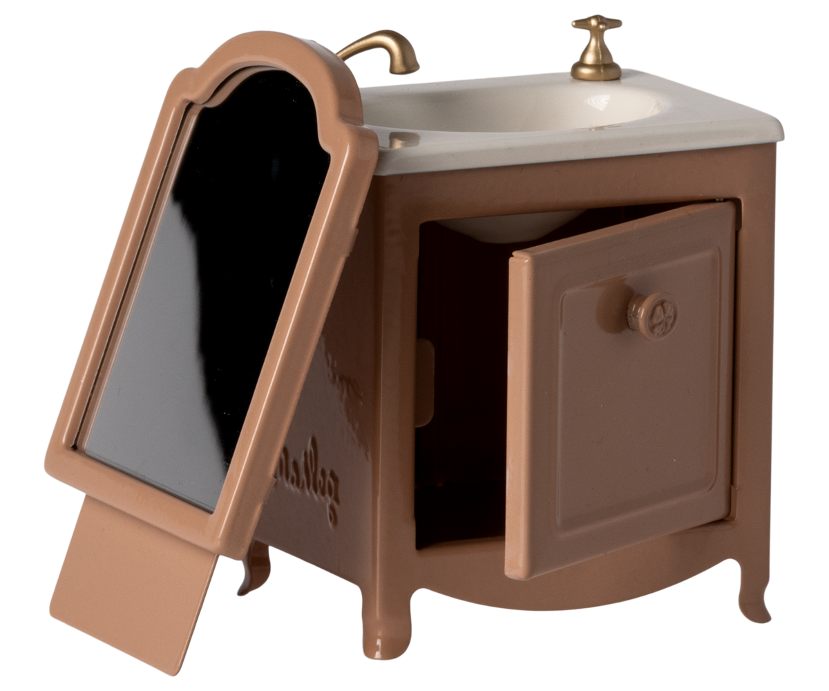 Maileg Mouse Sink Dresser- Dark Powder