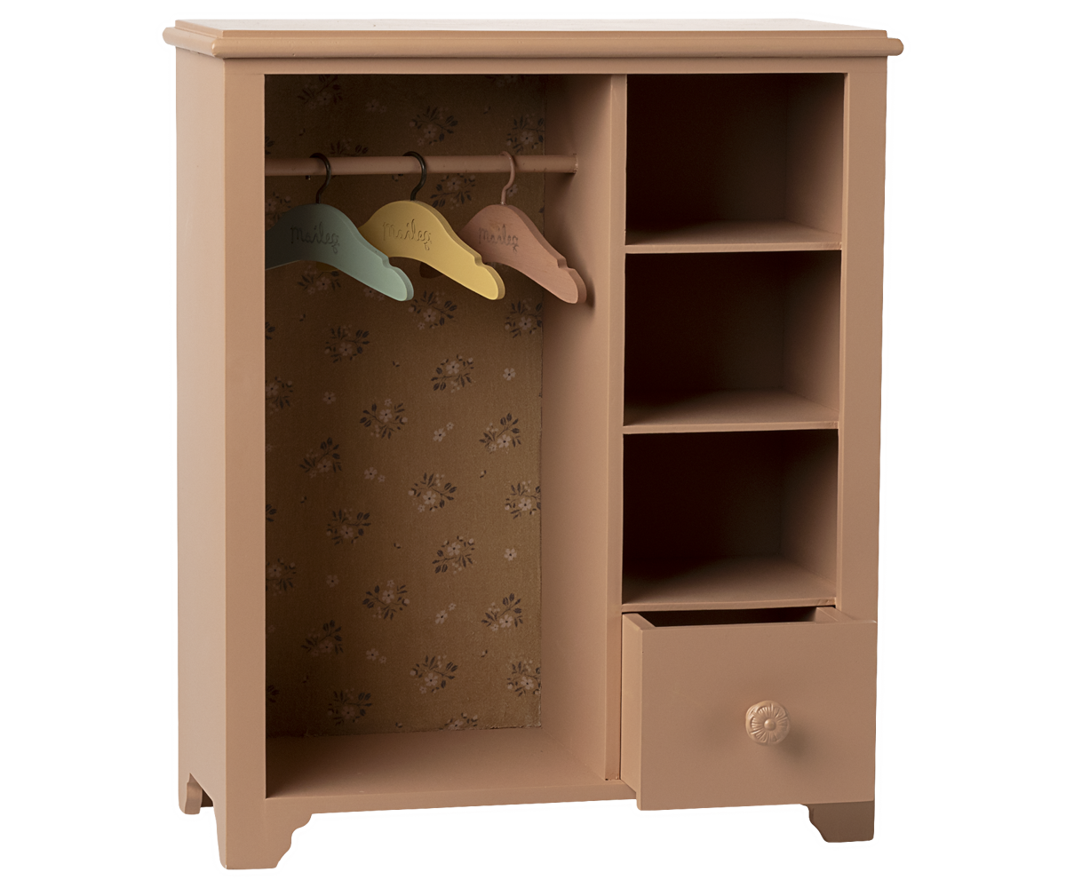 Maileg Large Wardrobe - Dark powder