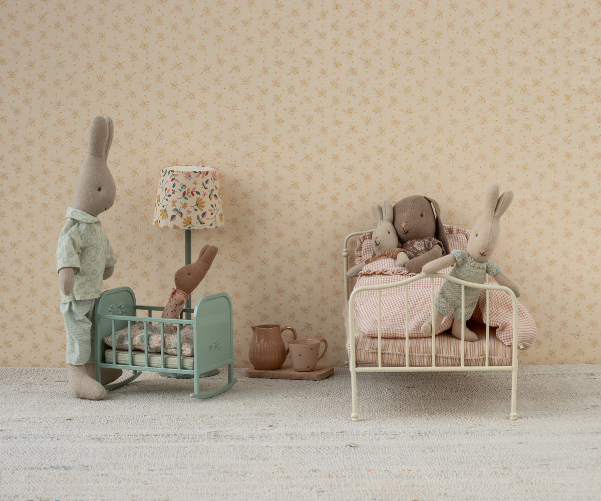 Maileg Cradle - Blue mint