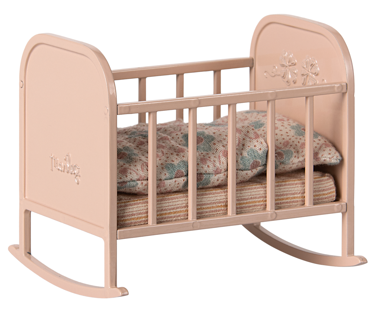 Maileg Cradle - Light rose