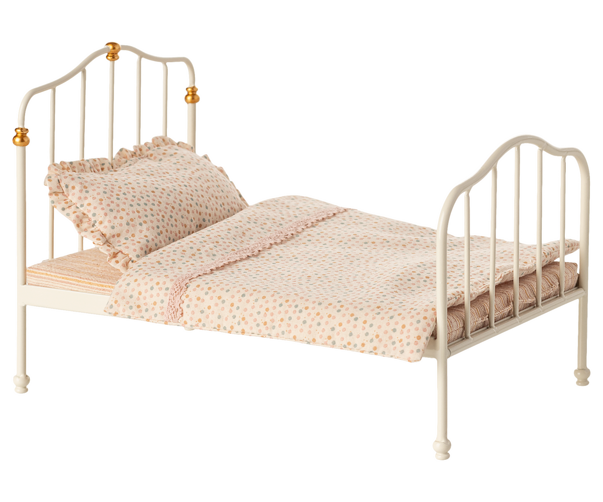 Maileg Mouse Vintage bed- Off white