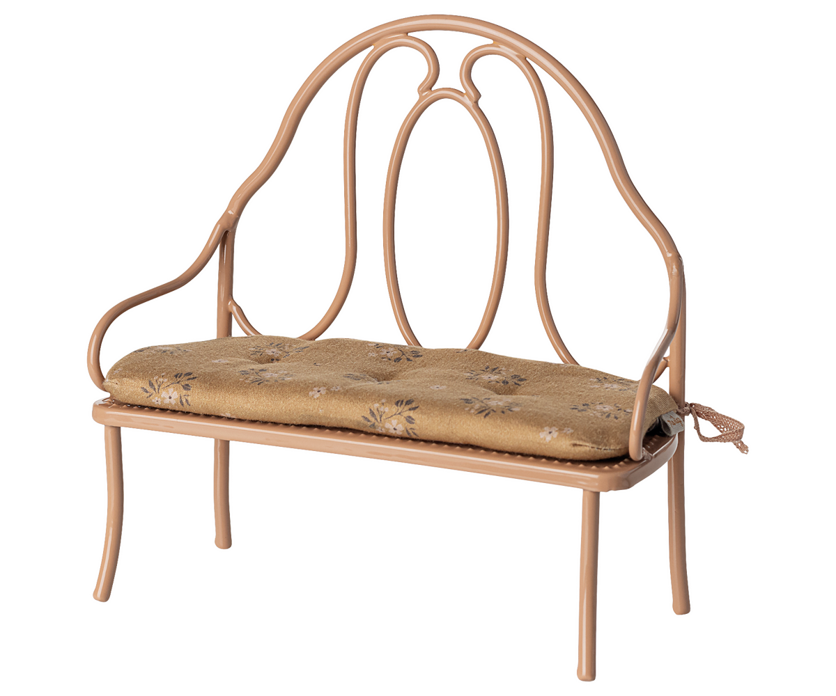 Maileg Miniature Vintage bench - Dark powder