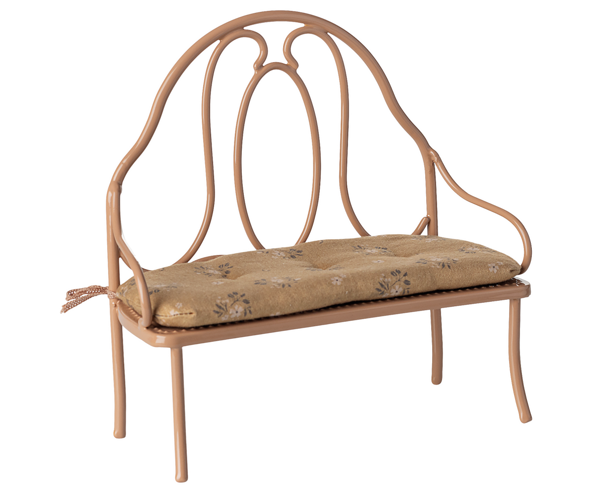Maileg Miniature Vintage bench - Dark powder
