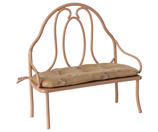 Maileg Miniature Vintage bench - Dark powder