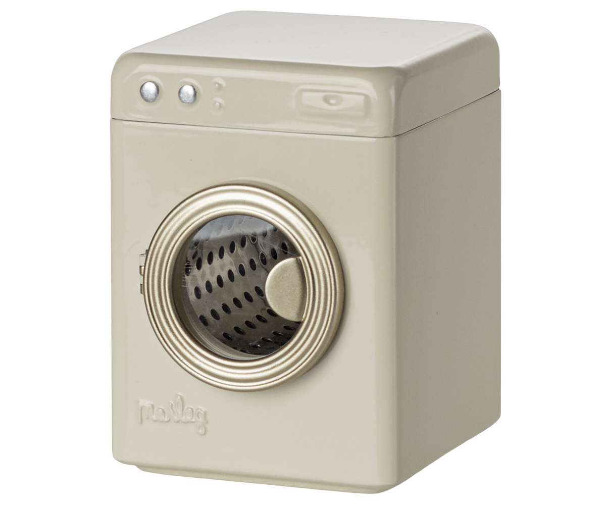 Maileg Washing Machine Mouse, Off-White