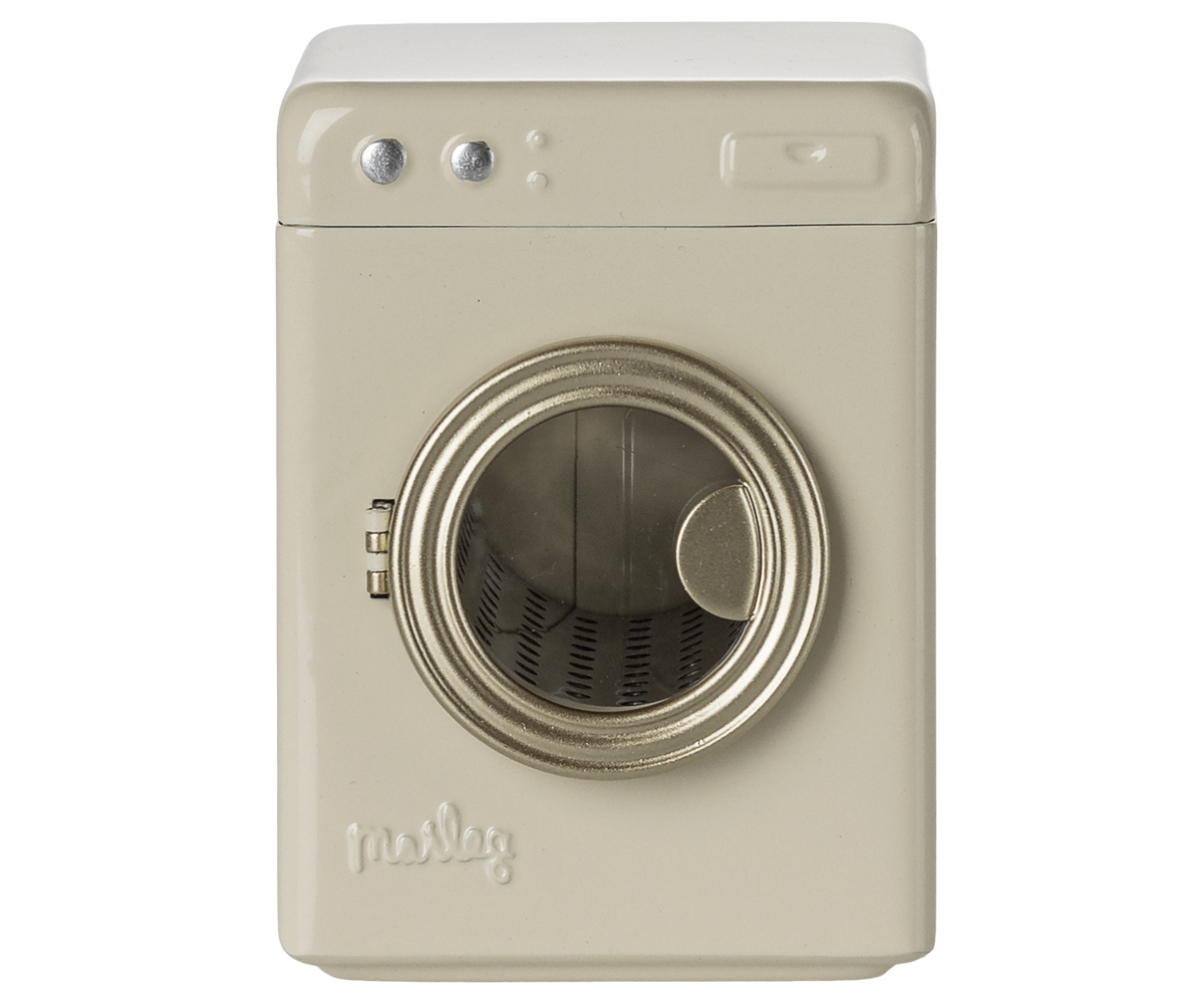 Maileg Washing Machine Mouse, Off-White
