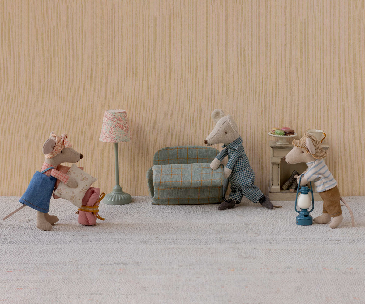 Maileg Mouse Vintage floor lamp - Mint