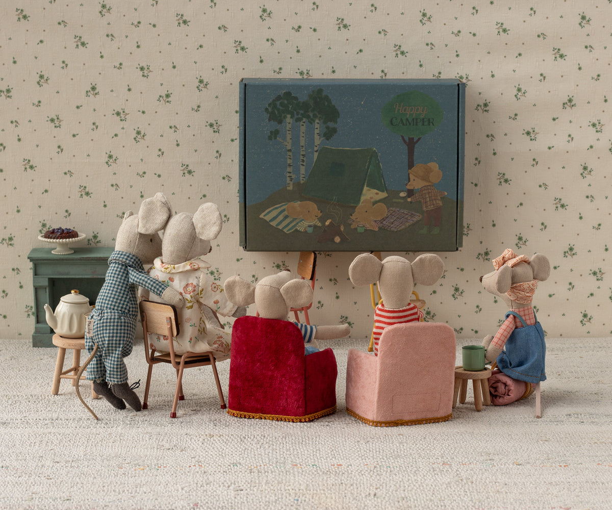 Maileg Mouse Folding chair - Rose