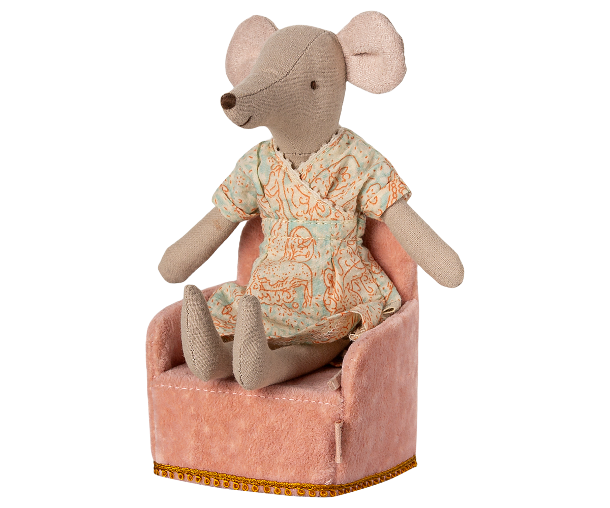 Maileg Mouse Folding chair - Rose