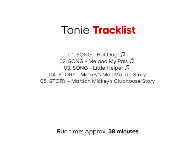 Tonies Mickey Mouse Clubhouse- Mickey