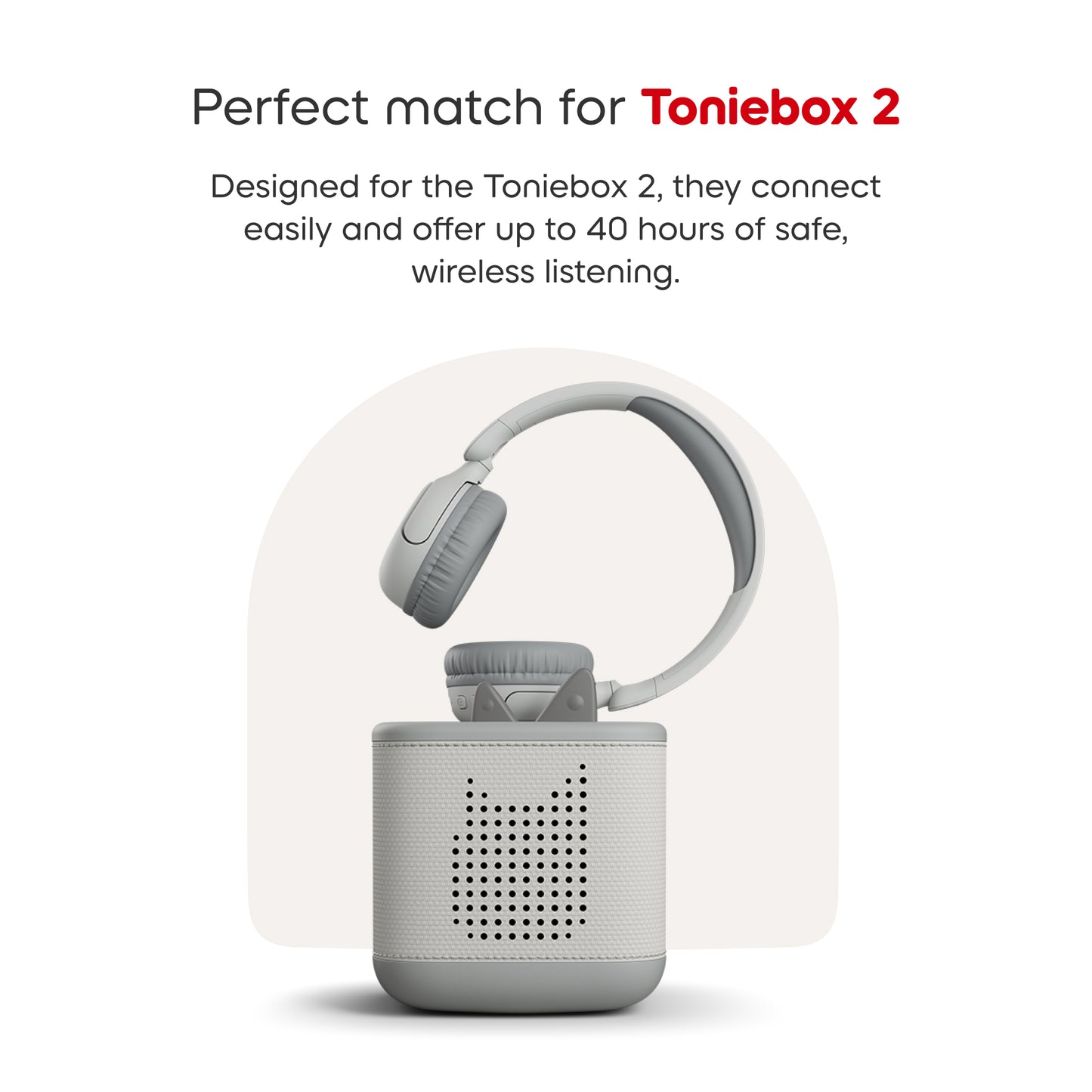 Tonie- Bluetooth Headphones Moon Grey