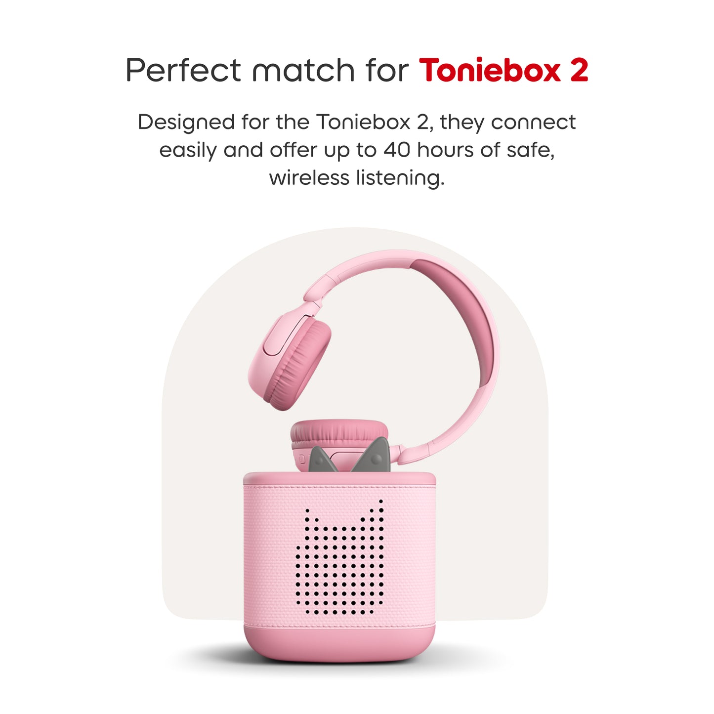 Tonies- Bluetooth Headphones Cloud Pink