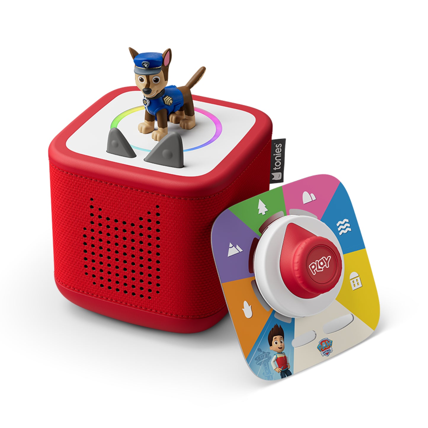 Tonie Toniebox 2 Play Set With Paw Patrol Chase- Sunset Red