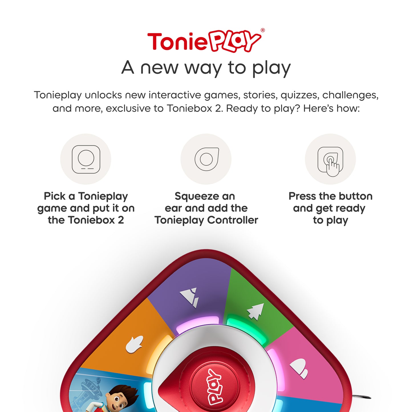 Tonie Toniebox 2 Play Set With Paw Patrol Chase- Tropical Teal