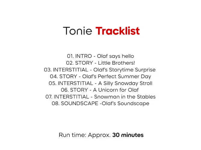 Tonies Disney Olaf Cuddle Tonie
