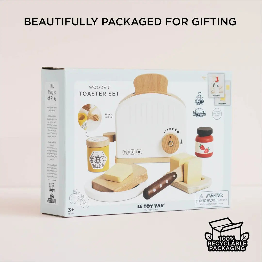 Le Toy Van Wooden Pop-Up Toaster & Breakfast Set