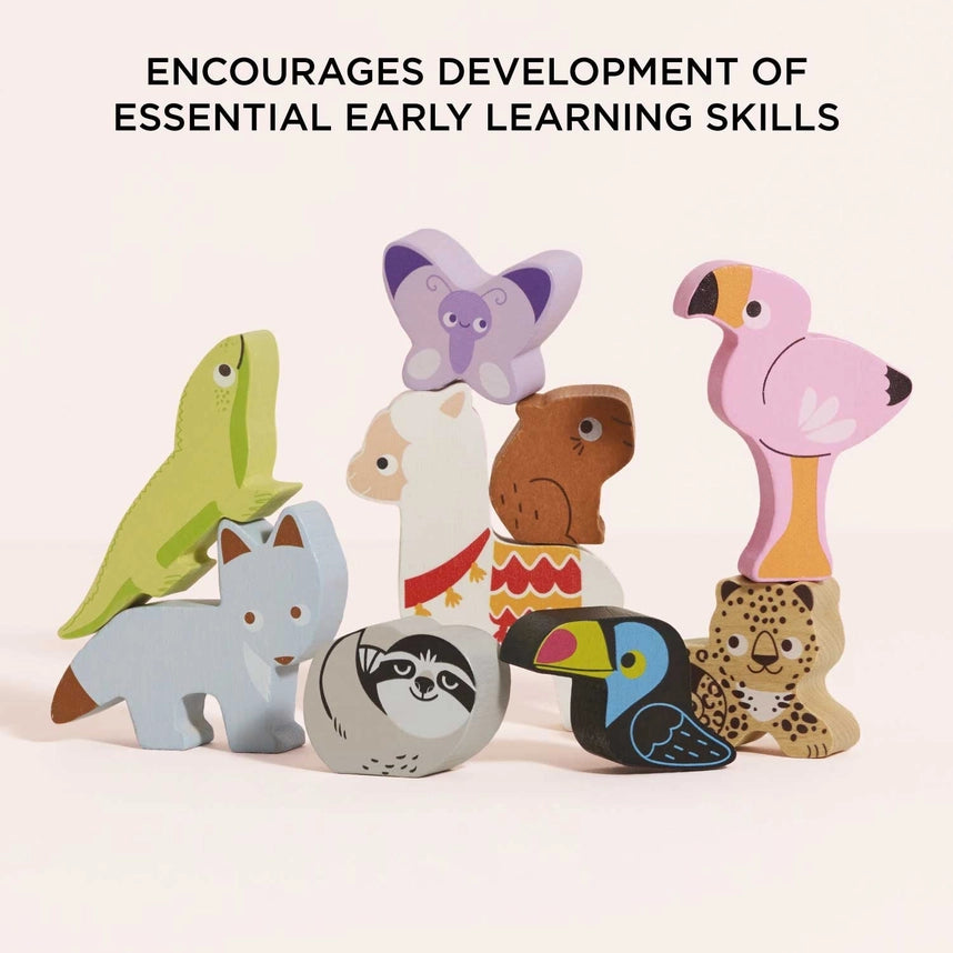 Le Toy Van Andes Stacking Animals & Bag