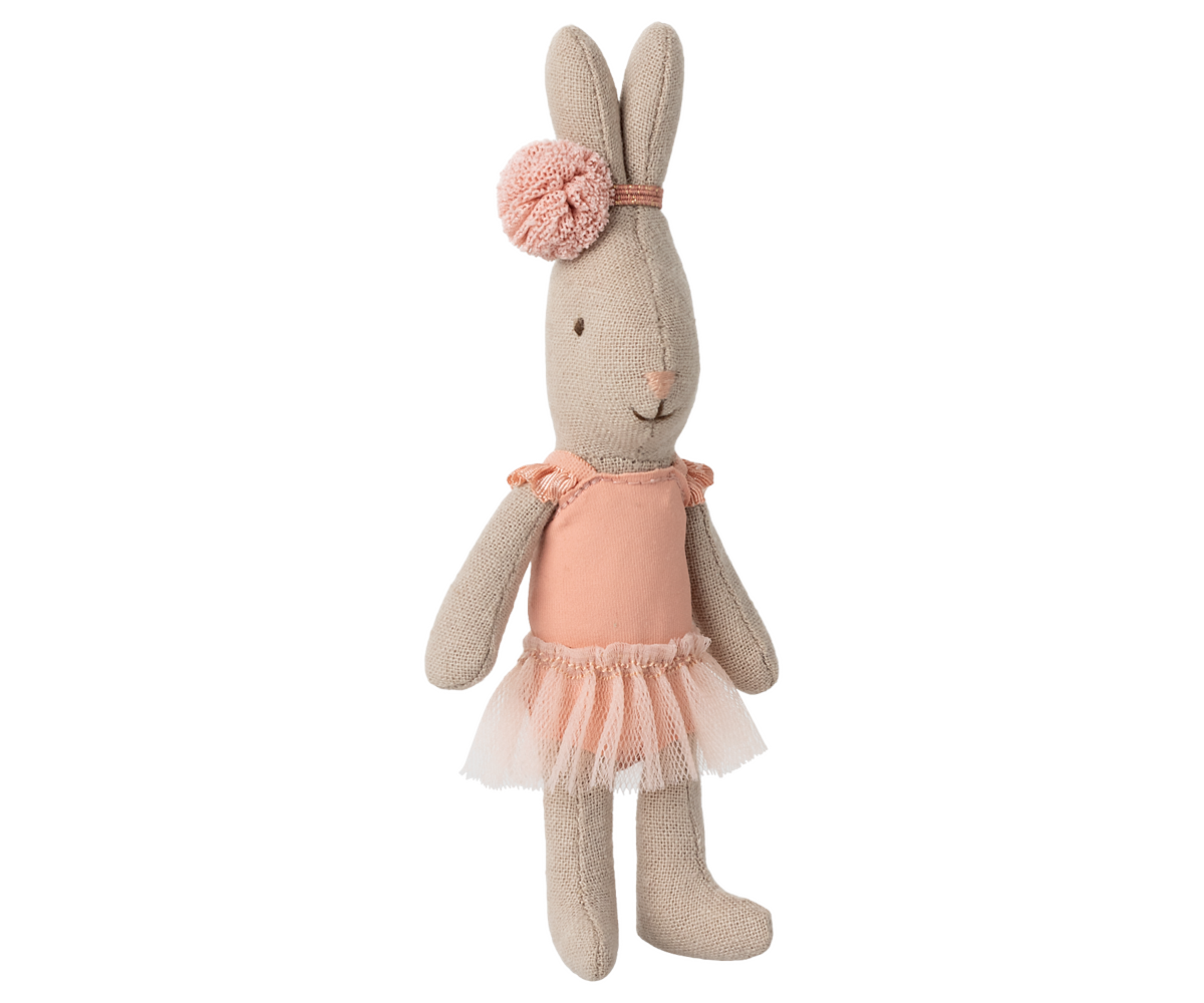Maileg Micro Rabbit - Ballet suit and skirt rose